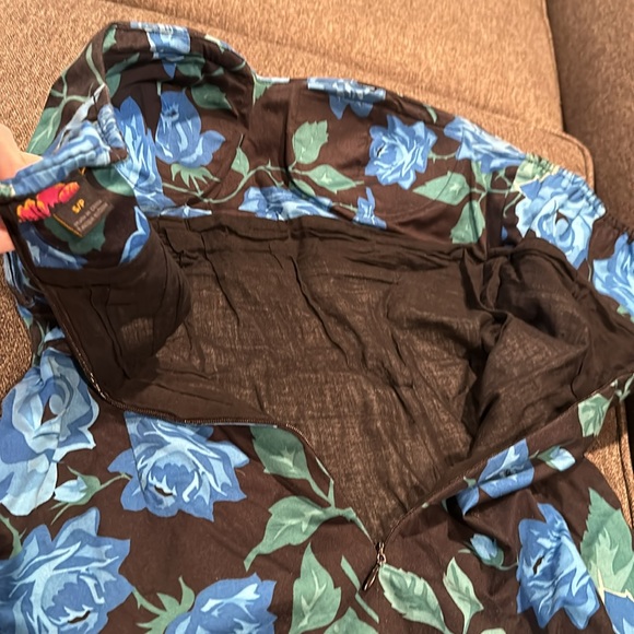 Forever 21 Floral Mini Strapless Dress - Picture 3 of 4